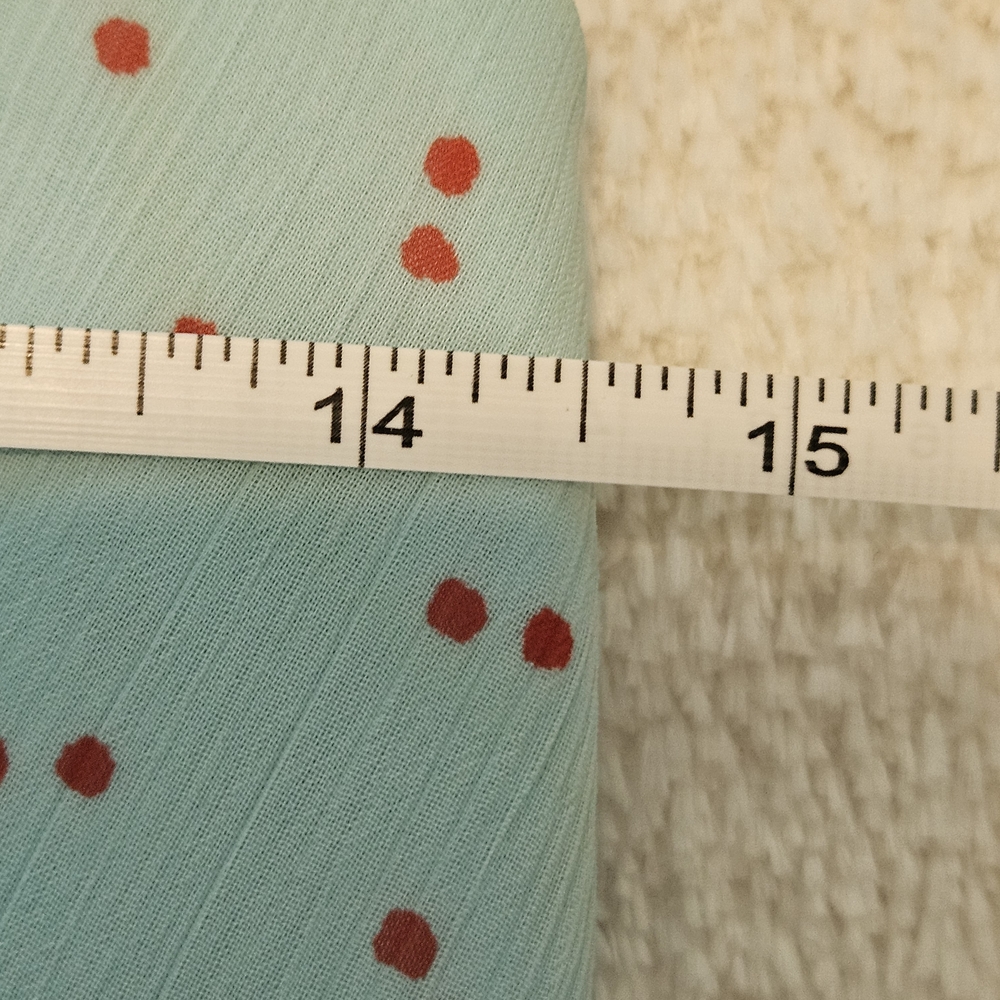NEW Uniqlo Blue Red Polka Dot Midi Summer Dress Size S Preppy Feminine Boho - Picture 7 of 9